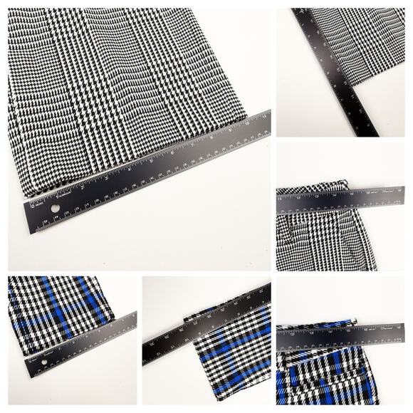 Lot of 4 Banana Republic Womens 6 Pants Slone Fit Wide Tapered Leg Plaid - Picture 4 of 9